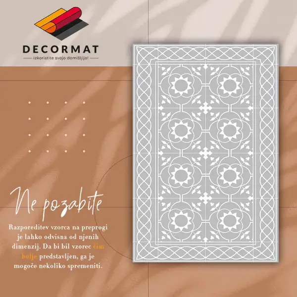 Tapis vinylique Modèle symétrique