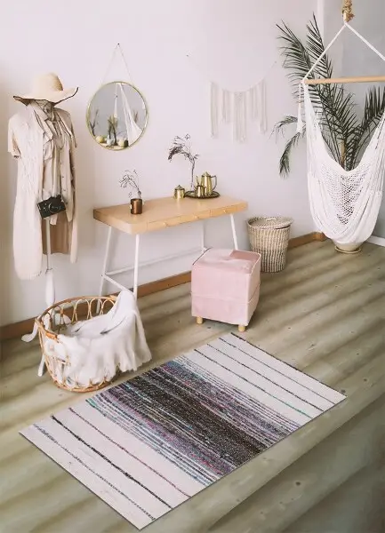 Tapis vinyle Rayures colorées