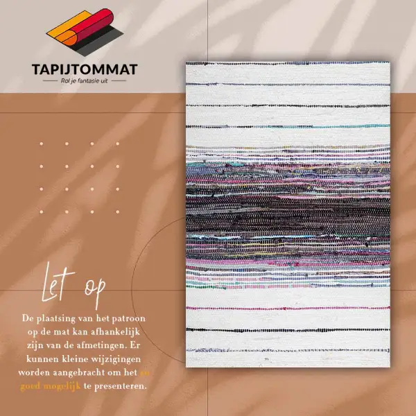 Tapis vinyle Rayures colorées