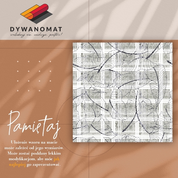Tapis vinyle Feuilles de monstre