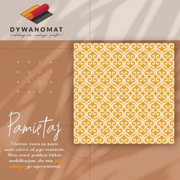 Tapis vinyle Motifs jaunes