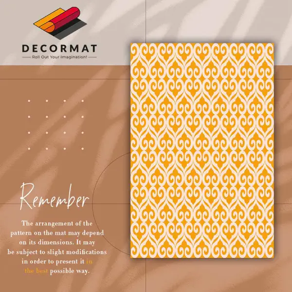Tapis vinyle Motifs jaunes