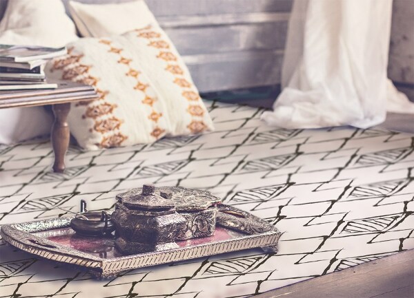 Tapis en vinyl Modèle de sommet des montagnes