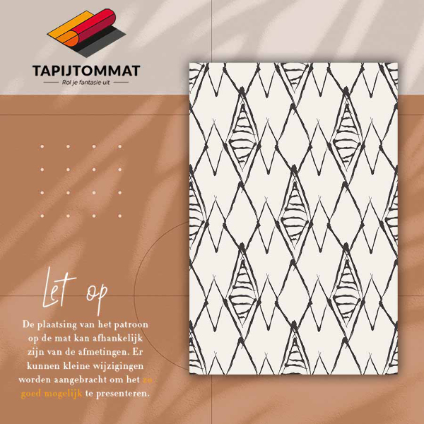 Tapis en vinyl Modèle de sommet des montagnes