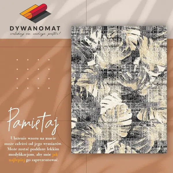 Tapis vinyle Feuilles de feuilles de monstre