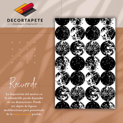 Tapis vinyle Cercles noirs