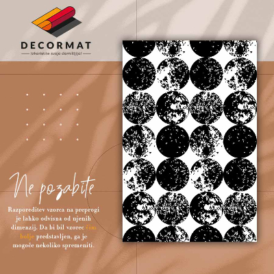 Tapis vinyle Cercles noirs