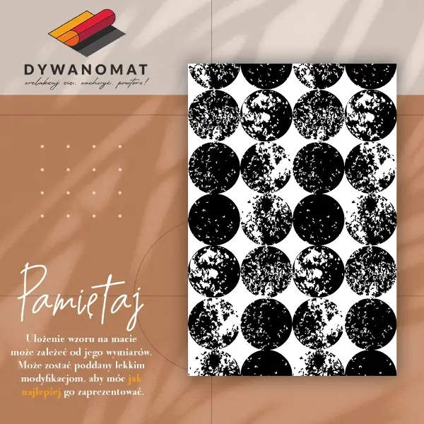 Tapis vinyle Cercles noirs