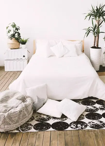Tapis vinyle Cercles noirs