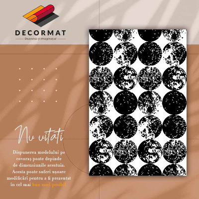 Tapis vinyle Cercles noirs