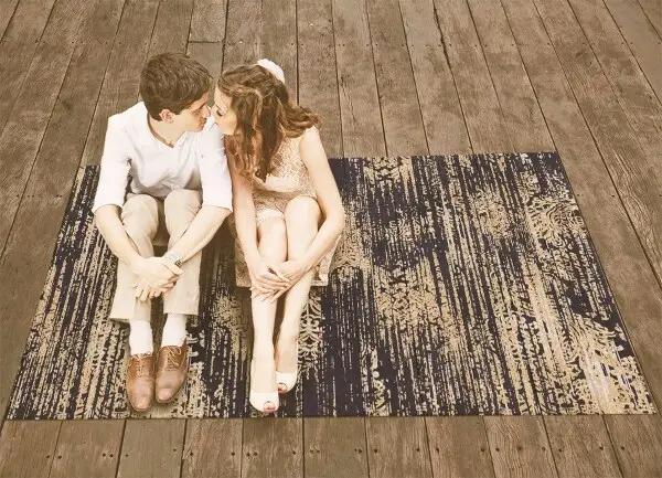 Tapis vinyle Texture d'un tissu endommagé