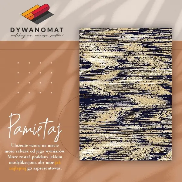 Tapis vinylique Ceintures rétro jaunes