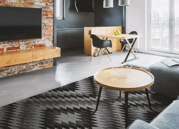 Tapis vinyle Parallélogramme sombre