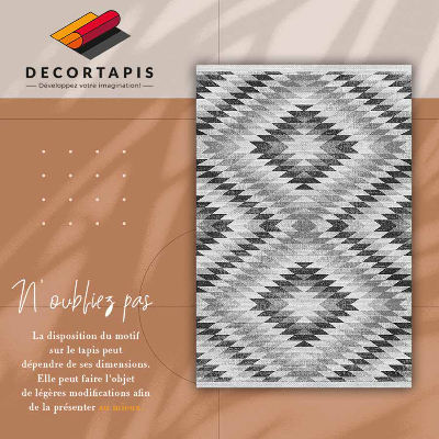 Tapis en vinyl Motif géométrique gris