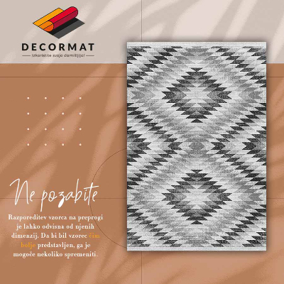 Tapis en vinyl Motif géométrique gris