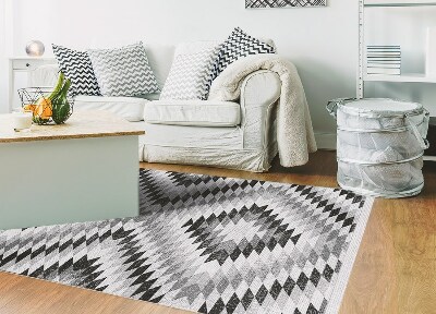 Tapis en vinyl Motif géométrique gris