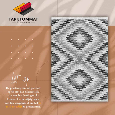 Tapis en vinyl Motif géométrique gris