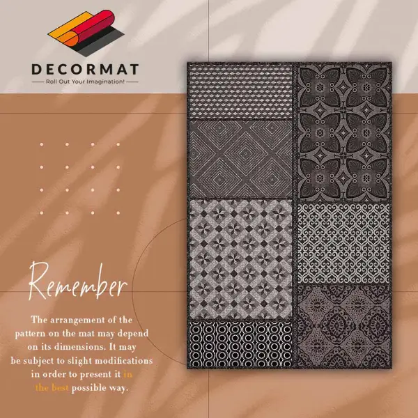 Tapis vinyle Combinaison de conceptions différentes