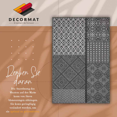 Tapis vinyl Mélange de divers designs