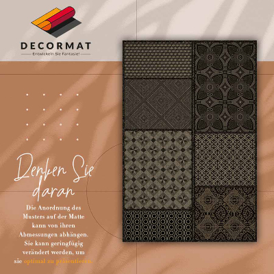 Tapis en vinyl Une combinaison de nombreux designs