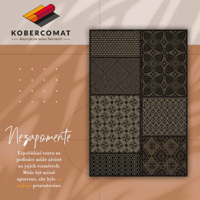 Tapis en vinyl Une combinaison de nombreux designs