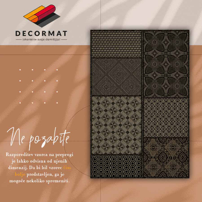 Tapis en vinyl Une combinaison de nombreux designs