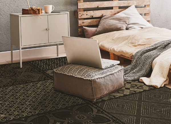 Tapis en vinyl Une combinaison de nombreux designs