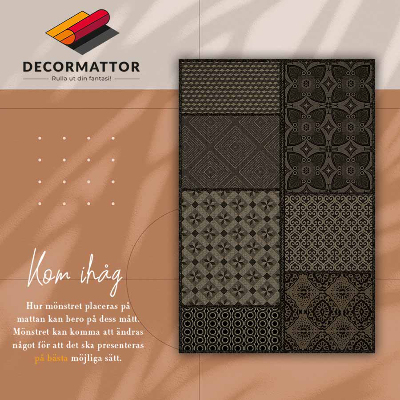 Tapis en vinyl Une combinaison de nombreux designs