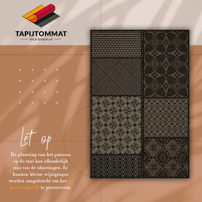 Tapis en vinyl Une combinaison de nombreux designs