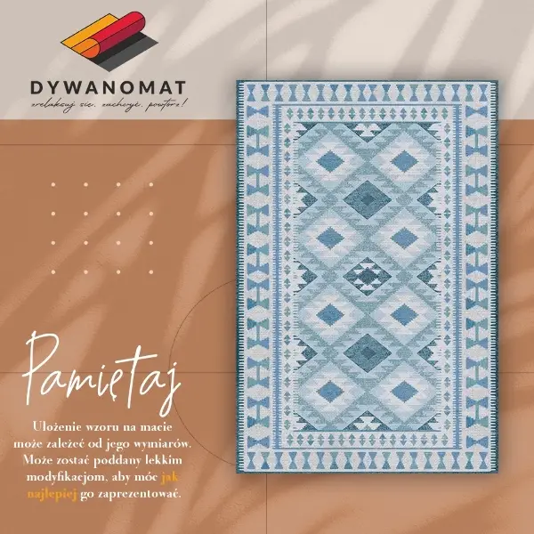 Tapis vinylique Diamants bleus