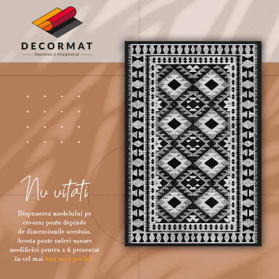 Tapis en vinyl Rhombus noir