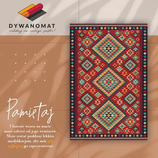 Tapis en vinyl Triangles rétro colorés