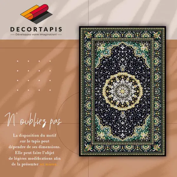 Tapis vinyle Mandala d'or