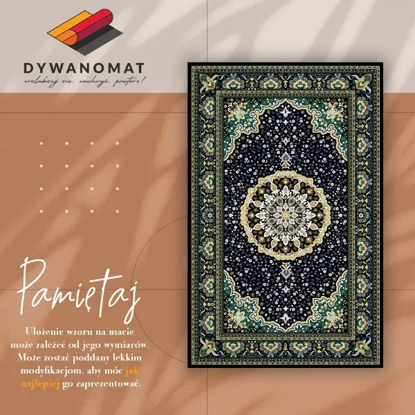 Tapis vinyle Mandala d'or