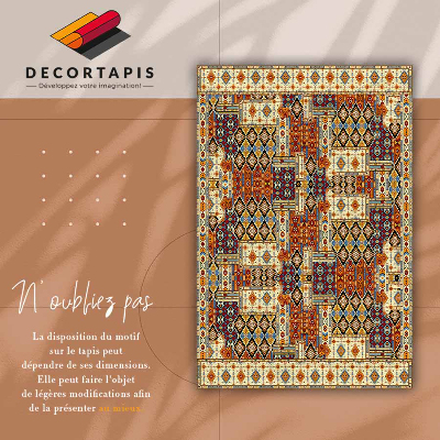 Tapis vinyle Patchwork géométrique