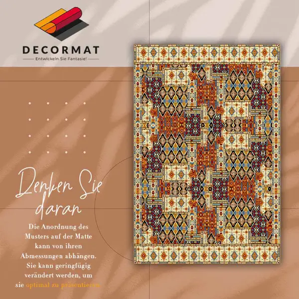 Tapis vinyle Patchwork géométrique