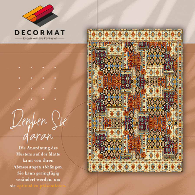 Tapis vinyle Patchwork géométrique