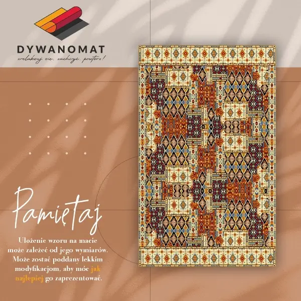Tapis vinyle Patchwork géométrique