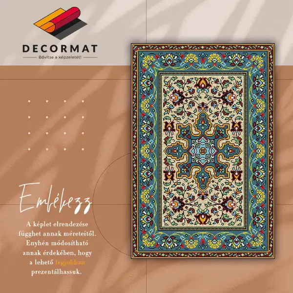 Tapis vinyle Motifs géométriques colorés