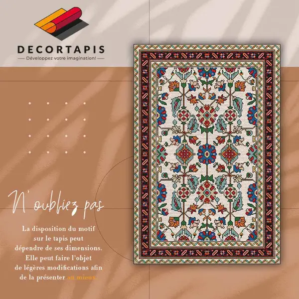 Tapis en vinyl Mosaïque floristique