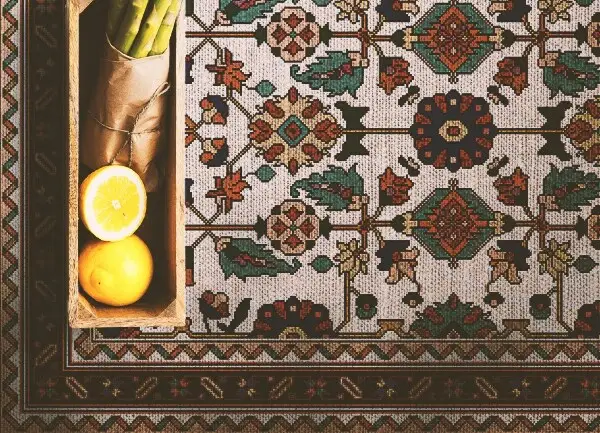 Tapis en vinyl Mosaïque floristique