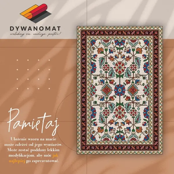 Tapis en vinyl Mosaïque floristique