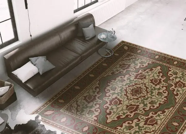 Tapis vinylique Modèle symétrique