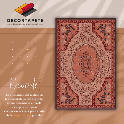 Tapis en vinyle Modèle de couronne de fleurs