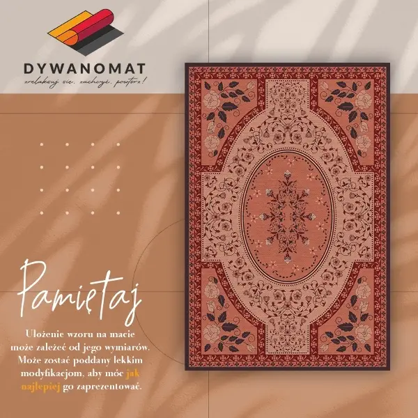 Tapis en vinyle Modèle de couronne de fleurs