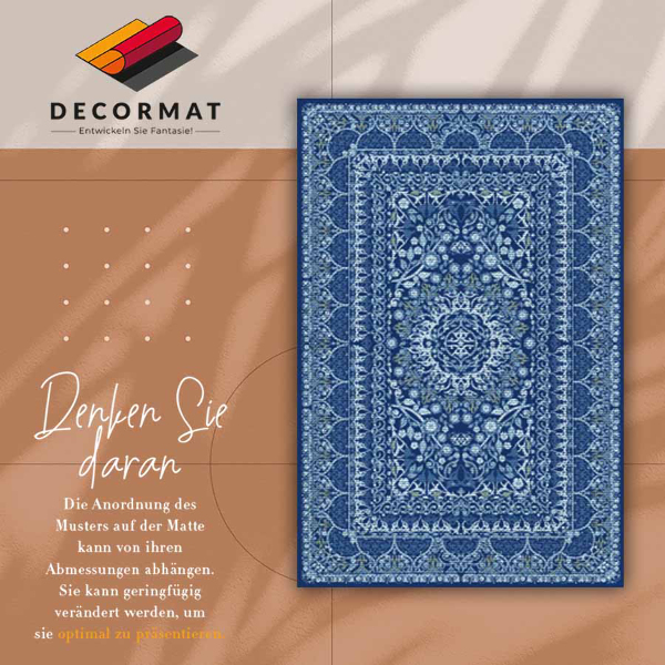 Tapis en vinyl Style bleu ancien
