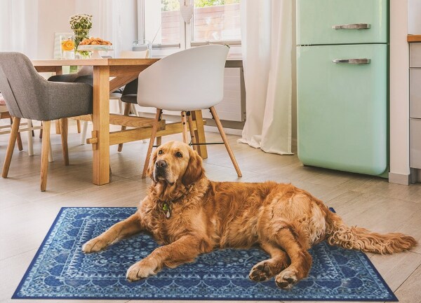 Tapis en vinyl Style bleu ancien