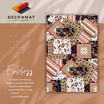 Tapis en vinyl Patchwork chaotique