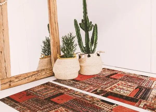 Tapis en vinyl Patchwork Abstraction