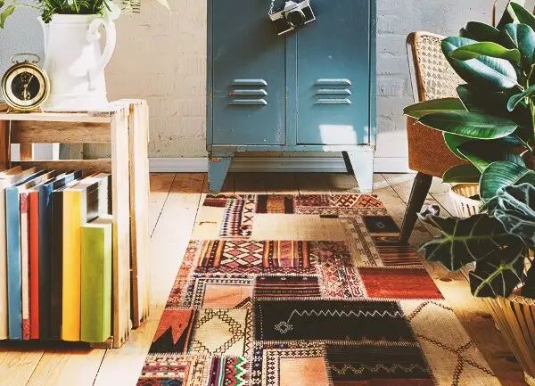 Tapis vinyle Patchwork abstrait